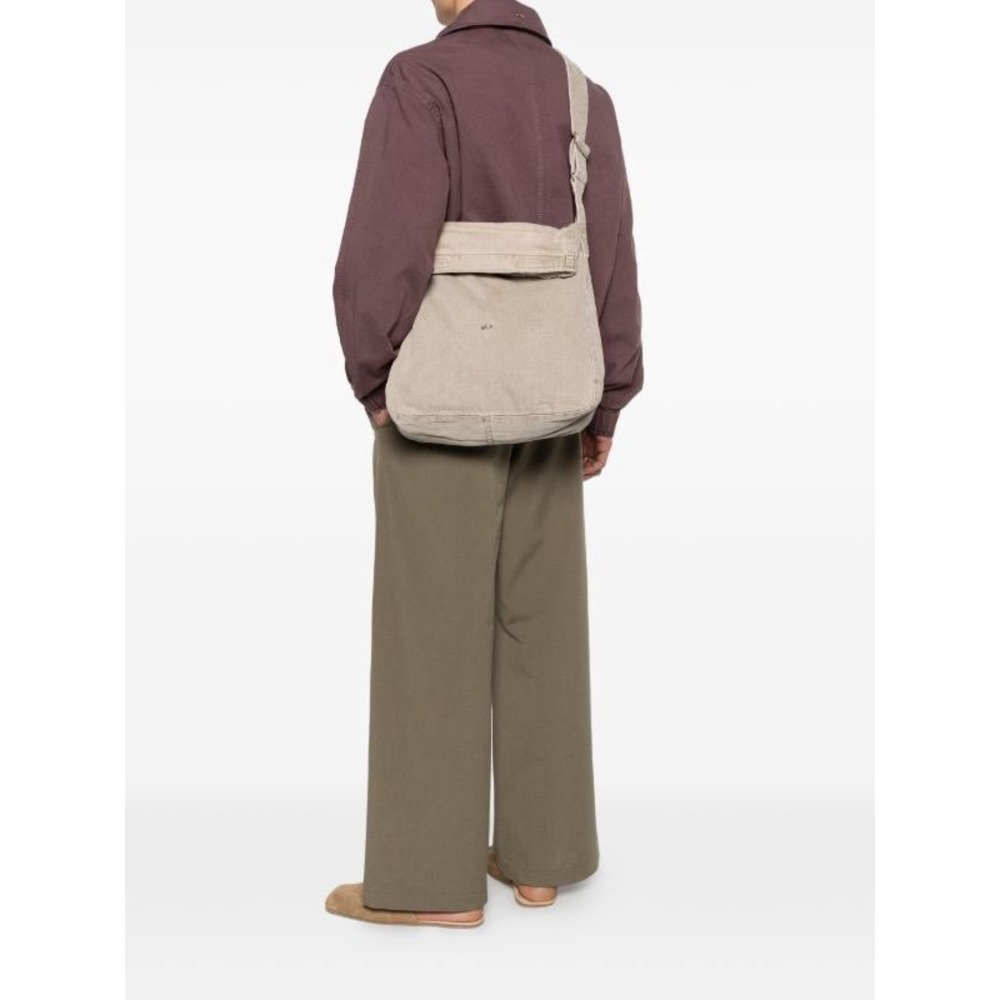 Our Legacy Sling Shoulder Bag Beige Organic Cotton Adjustable Strap NEW